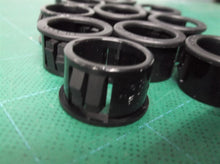 10 7/8" HEYCO SB-875-11 2126 SNAP BUSHING BLACK NYLON PLASTIC CABLE PROTECTOR
