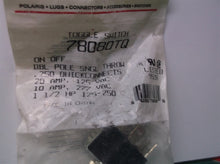 NSI 78080TQ Toggle Switch On Off DPST 15/10 amps 125/250 VAC LR107402