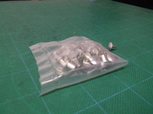 (50) 9/64" x 1/4" Semi Tubular Steel Rivets 1/4" OAH, 5/16" Head Dia