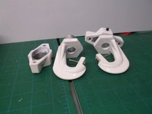 2 HIGHBAY WHITE LIGHTING FIXTURE HOOKS W Wing Nuts