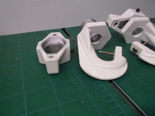 2 HIGHBAY WHITE LIGHTING FIXTURE HOOKS W Wing Nuts