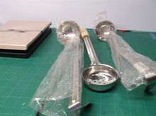 2 & 3 oz. Ladle & 3 oz. Perforated Round Stainless Steel Portion Spoon