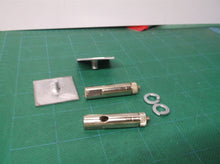 Lightweight lamp wire hanger thru hole Strut plate 1-1/4" square 1/4" Pair