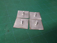 4 Lightweight lamp Strut plate 1-1/4" square 1/4" post