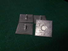 4 Lightweight lamp Strut plate 1-1/4" square 1/4" post