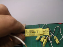 (6) Wago Luminaire Quick Disconnect, 2-Port Lumi Nut Push-Wire w 11" B&W AWG