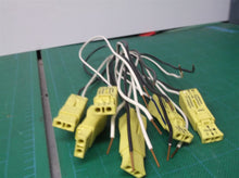 (6) Wago Luminaire Quick Disconnect, 2-Port Lumi Nut Push-Wire w 11" B&W AWG