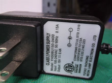 Class 2 Power Supply Model: YH506U150-0400 15V=0.4A