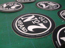 Jack Daniels "Old No.7 Brand" Sticker circle 3 inch (Lot of 6 )