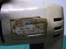 Vintage B&D Black & Decker 3/8" Drill No. 7100 - Works, No Chuck