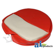 SP300-17 Deluxe Tie-On Seat Pad For H&M Pans, Red/White Fits Case-IH:A,AV,B,C,H,