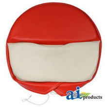 SP300-17 Deluxe Tie-On Seat Pad For H&M Pans, Red/White Fits Case-IH:A,AV,B,C,H,