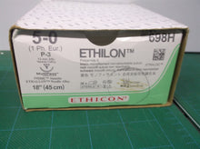 ETHICON 698H ETHICON ETHILON 5-0 POLYAMIDE 6 BLACK MONOFILAMENT SUTURE - BOX OF