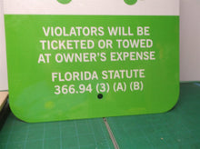 Electric Vehicle Parking Only sign 12x18 Florida Statute 366.94