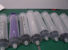 (9) 50 & 60 ml/cc Luer Lock Syringe New Lab Craft Hobby Open not sterile(No Need