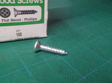 100 Hillman 40123 Zinc Plated Steel Flat Head Phillips Wood Screw #10 x 1 in.