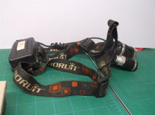 BORUiT LED Headlamp Head Torch Band Lamp Rechargeable Headlight Light Camping Wh