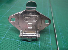 Pollak 11-410 Chrome Plated 4-Way Trailer Connector Socket - Vehicle End