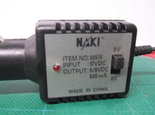 naki 55574 12v in 9v/6v two pin adapter