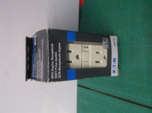 Eaton SGF15 GFCI Duplex Receptacle 15-amp Residential Outlet, Light Almond