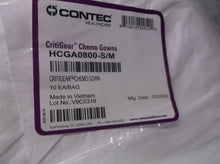 10 Pack Contec CritiGear Frocks Chemo Gowns Lab Coat Size S/M HCGA0800 EXP 05/23