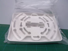 White plastic led exit sign mount with wires