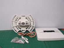 White plastic led exit sign mount with wires