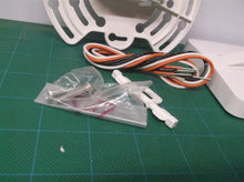 White plastic led exit sign mount with wires