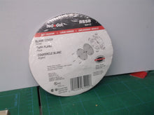 Red Dot Silver Round Blank Weatherproof Metal Receptacle Cover