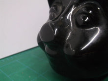 Harley Davidson Hog Black Pig Gas Tank Ceramic Piggy Bank 6.5"x 3.5"x4" No Plug