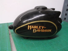 Harley Davidson Hog Black Pig Gas Tank Ceramic Piggy Bank 6.5"x 3.5"x4" No Plug