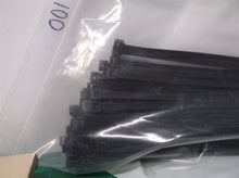 (100) Black 11" Inch Nylon Cable Wire Wrap Zip Ties 50 LBS UV Resistant