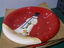 4pc Salad/Dessert Plate Snowman by JC Penney