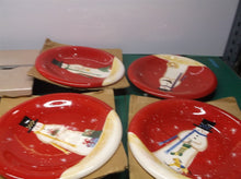 4pc Salad/Dessert Plate Snowman by JC Penney