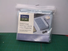 Extra Large Packing Cube & Clear Pouch Set Muddy Aqua - Open Story