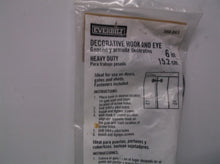 Everbilt 6 in. Black Decorative Hook and Eye Heavy Duty for Door gate Shed 20494