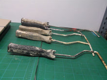 lot of 5 paint roller frames 2 12inches, 2 12 1/2 inches, 1 16 imches
