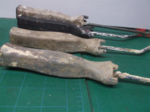lot of 5 paint roller frames 2 12inches, 2 12 1/2 inches, 1 16 imches