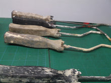 lot of 5 paint roller frames 2 12inches, 2 12 1/2 inches, 1 16 imches