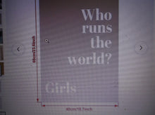 Canvas Print - "Who Rules The World" - "Girls" Design