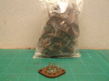 lot of assorted sized tube bases