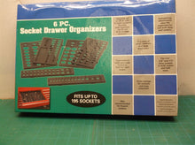 SOCKET DRAWER ORGANIZERS 6 PC (up to 195 sockets, adjustable