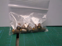 10 Vintage NOS 1/4" brass bullet catch, Surface rust on many