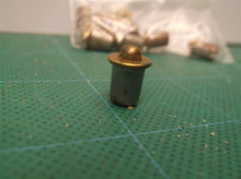 10 Vintage NOS 1/4" brass bullet catch, Surface rust on many
