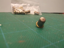 10 Vintage NOS 1/4" brass bullet catch, Surface rust on many