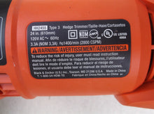 Black & Decker HH2455 3.3 Amp 24" Electric HEDGE TRIMMER W/Rotating Handle