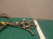 lot of 9 18" hanging cables
