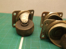 set of 4 2.5" swivel casters no brakes