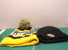 2 Unbranded Pittsburg Steelers Beanie one with Pom Pom