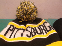 2 Unbranded Pittsburg Steelers Beanie one with Pom Pom